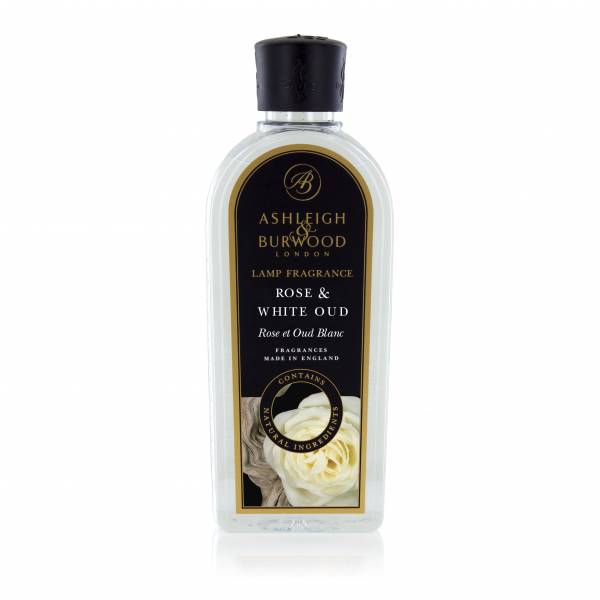 Raumduft Duftessenz Rose & White Oud für katalytische Duftlampen von Ashleigh & Burwood 500 ml