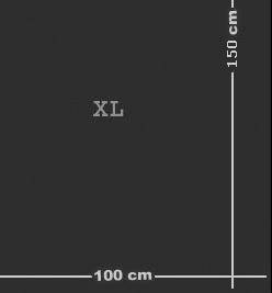 XL selbstheilende Schneidematte 100 x 150 cm schwarz - Schneidematte auf Ma