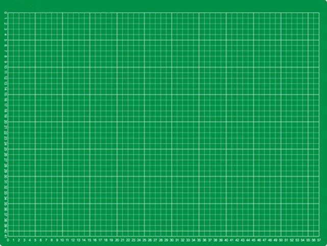 selbstheilende Schneidematte 60 x 45 cm (A1) grn mit einseitigem Raster