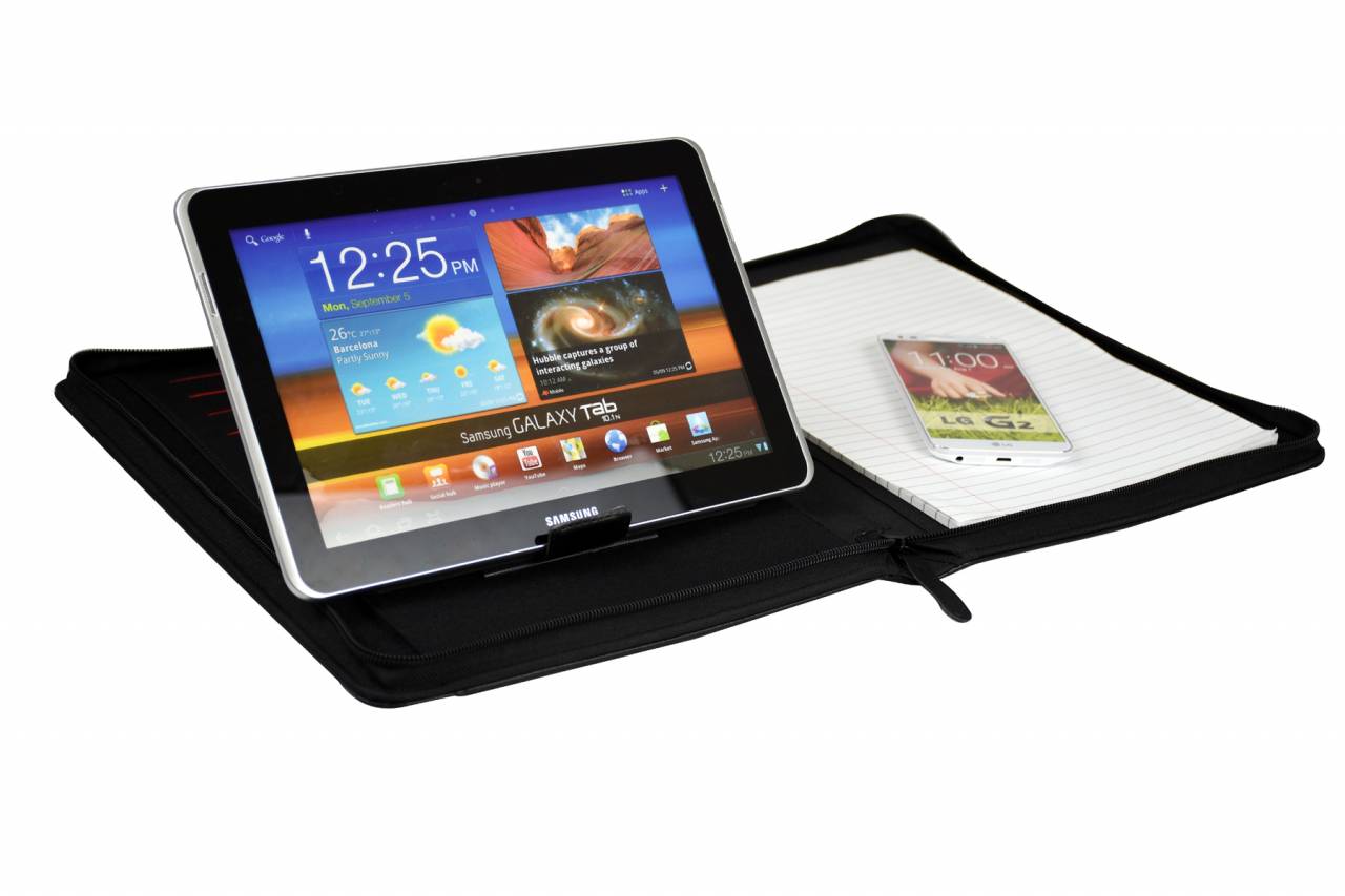 Monolith 2945 Konferenzmappe mit Tabletfach, Zipper und Aufsteller fr's Tablet