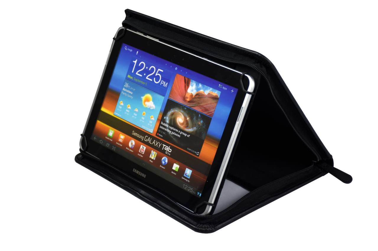 Monolith 2946 Konferenzmappe mit Tabletfach und Zipper - faltbare Mappe mit A...