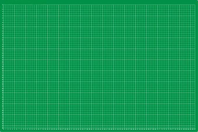 selbstheilende Schneidematte 60 x 90 cm (A1) grn mit einseitigem Raster