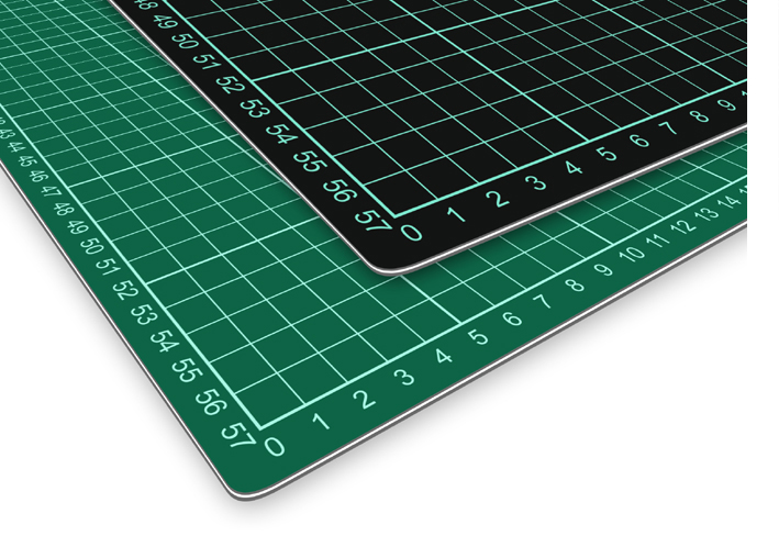 Excel 12x8.5in Selbstheilung Schneid Matte grün